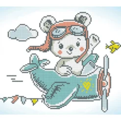 aero bear - diamond dotz intermediate dd5.030 33x28cm