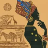 african elegance - diamond dotz intermediate dd9.029 49x49cm