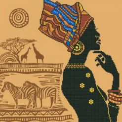 african elegance - diamond dotz intermediate dd9.029 49x49cm