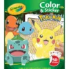 album da colorare con sticker - pokemon