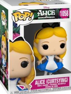 alice 70th anniversary - alice curtsying 9cm - funko pop! 1058