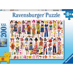 amiche e fiori - puzzle xxl 200 pezzi