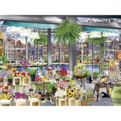 amsterdam flower market - puzzle 1000 pezzi