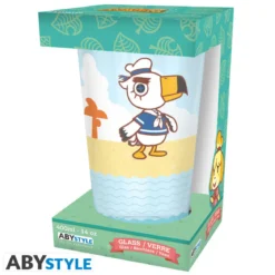 animal crossing - bicchiere 400ml - personaggi da spiaggia