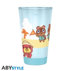 animal crossing - bicchiere 400ml - personaggi da spiaggia