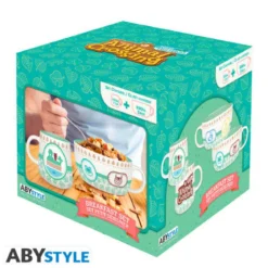 animal crossing - breakfast set mug + bowl