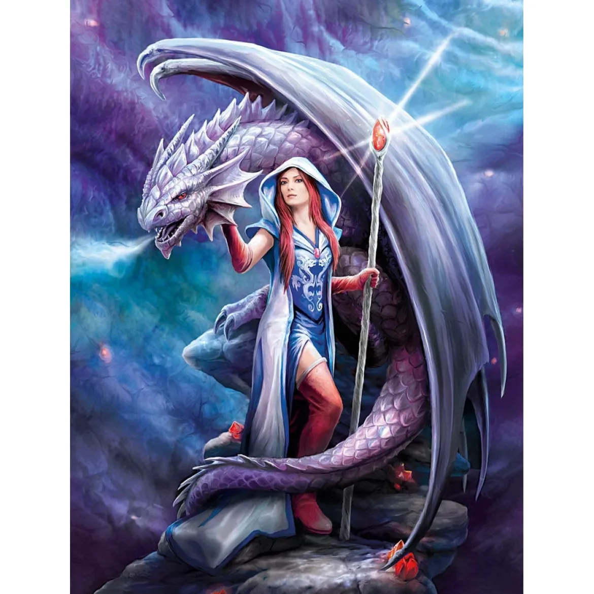 anne stokes: dragon mage - puzzle 1000 pezzi