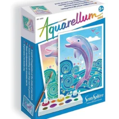 aquarellum delfini - 2 disegni e 3 colori