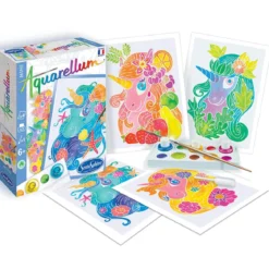 aquarellum unicorni - 2 disegni e 3 colori