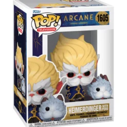 arcane: league of legens - heimerdinger with poro 9cm - funko pop! 1605