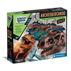 archeogiocando - t-rex: cranio gigante e scheletro