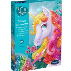 art & creations - diamond canvas - unicorno