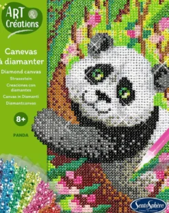 art e créations - canevas a diamanter - panda