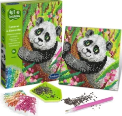 art e créations - canevas a diamanter - panda