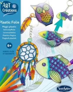 art e créations - plastic folie - portachiavi con magnete