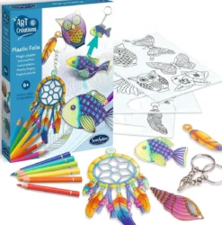 art e créations - plastic folie - portachiavi con magnete