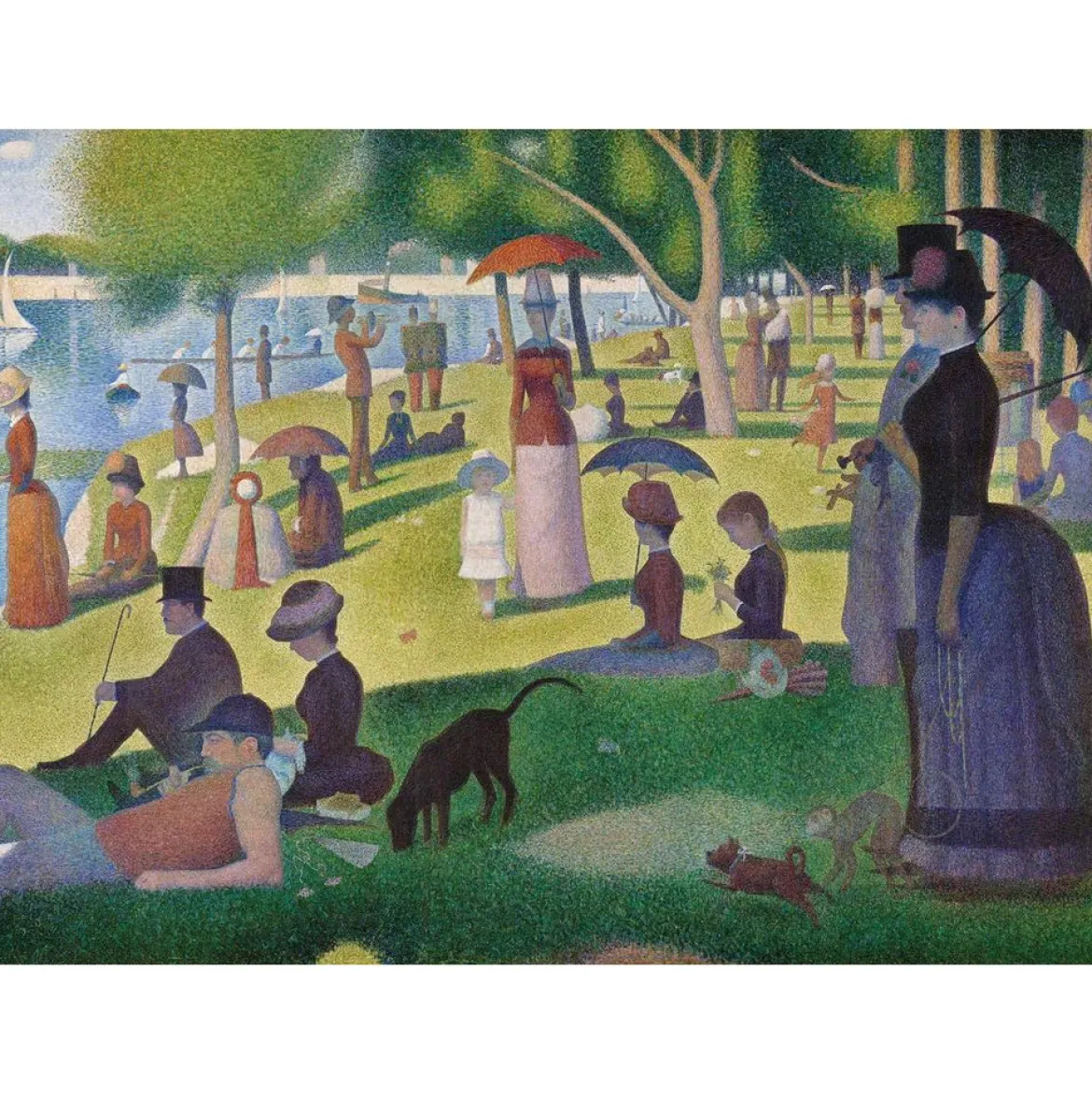 a sunday afternoon on the island of la grande jatte - puzzle 1000 pezzi museum collection