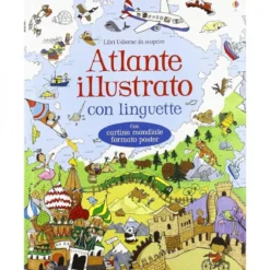 atlante illustrato. ediz. a colori. con carta geografica ripiegata