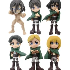 attack on titan - anime figures blind box - 1 personaggio assortito