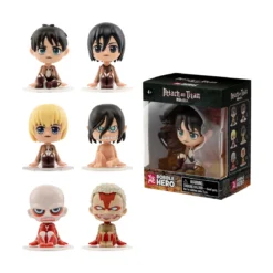attack on titan - bobble hero blind box - 1 personaggio assortito