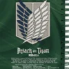 attack on titan - levi - agenda a5 a righe a spirale