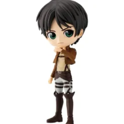 attack on titan - q posket - eren yeager (ver. a) - statua 14cm