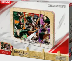 attack on titan - quadretto in legno 3d