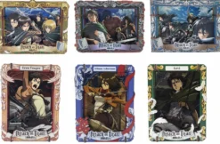 attack on titan - quadretto in legno 3d - un personaggio a sorpresa
