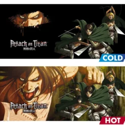 attack on titan - tazza heat change 460ml - titan eren s3