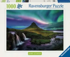 aurora su kirkjufell - puzzle 1000 pezzi