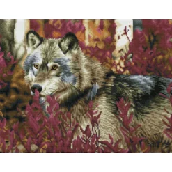 autumn wolf - diamond dotz squares dq12.001 57x42cm