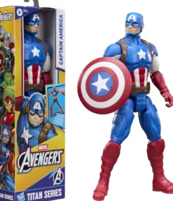 avengers personaggio 30cm titan hero - capitan america articolato