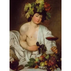 bacco (caravaggio) - museum collection - puzzle 1000 pezzi