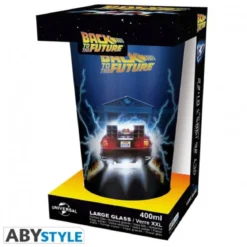 back to the future - bicchiere 400ml - delorean