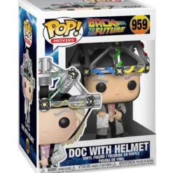 back to the future - doc with helmet 9cm - funko pop 959