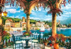 balcony view of lake como - puzzle 1000 pezzi