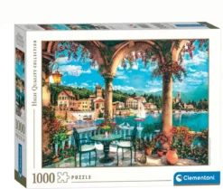 balcony view of lake como - puzzle 1000 pezzi