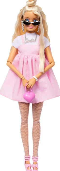 barbie deluxe style - abito rosa pastello con fiocco