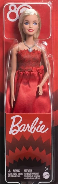 barbie mattel 80th ruby red doll
