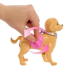 barbie - set cagnolina cammina e fa i bisogni