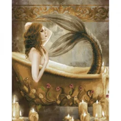 bath time mermaid - diamond dotz intermediate dd12.037 52x68cm