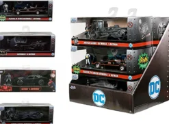 batman & batmobile - 1:32 die cast - modello assortito