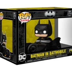 batman 85th anniversary - batman in batmobile (1989) 9cm - funko pop 522