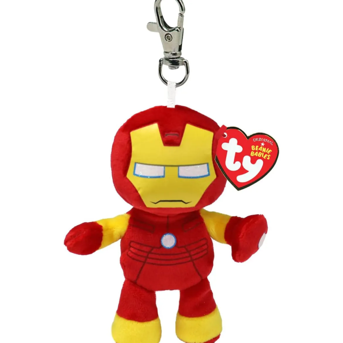 beanie boos clips - iron man - portachiavi