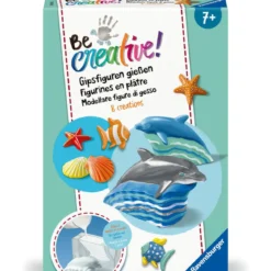 be creative! - modellare figure di gesso - animali marini