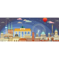berlino di notte - puzzle 1000 pezzi panorama