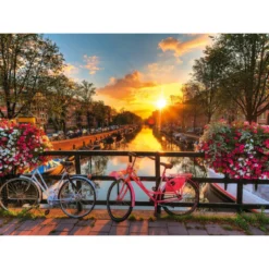biciclette ad amsterdam - puzzle 1000 pezzi