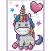 biglietto d'auguri - diamond dotz unicorno colorato con cuore