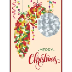 biglietto d'auguri - diamond dotz christmas bauble traditional