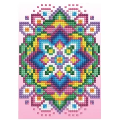 biglietto d'auguri - diamond dotz pink star